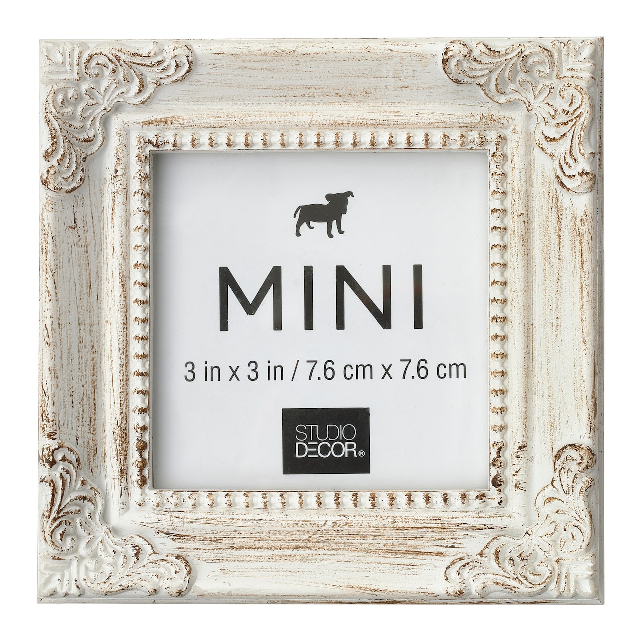 White Leaf Corner Accents Mini Frame by Studio Décor®
